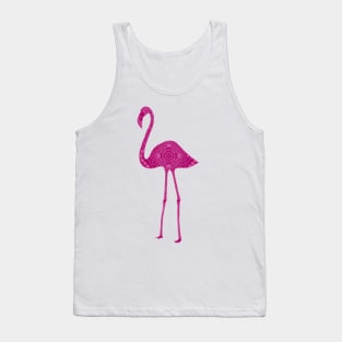 Flamingo Zentangle Tank Top